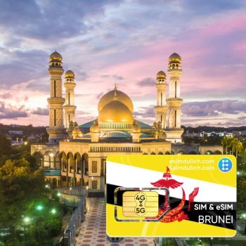 Sim Du Lịch Brunei 15 Ngày Tốc Độ Cao